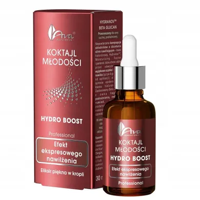 Ava Laboratorium, Koktajl Młodości Hydro Boost, nawilżające serum do twarzy, 30 ml