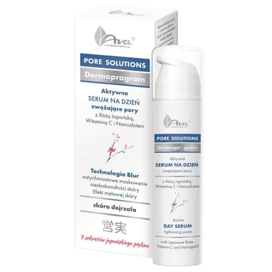Ava Laboratorium, Pore Solutions, aktywne serum na dzień, zwężające pory, 50 ml
