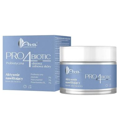 Ava Laboratorium, Pro4Biotic, aktywnie nawilżający krem do twarzy, 50 ml