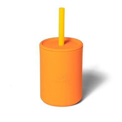 Avanchy, La Petite, silikonowy kubeczek dla dziecka, 6m+, Orange