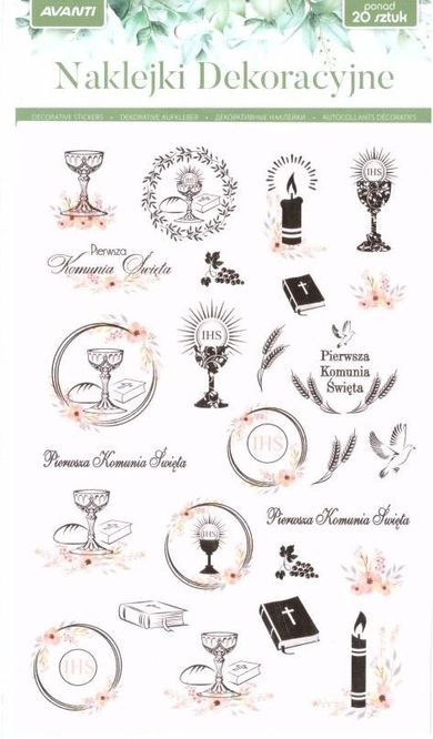 Avanti, naklejki dekoracyjne, Pierwsza Komunia