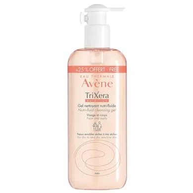 Avene, TriXera Nutrition Nutri-Fluid Cleansing Gel, żel oczyszczający, 500 ml