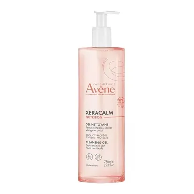 Avene, XeraCalm Nutrition, żel oczyszczający do twarzy i ciała, 750 ml