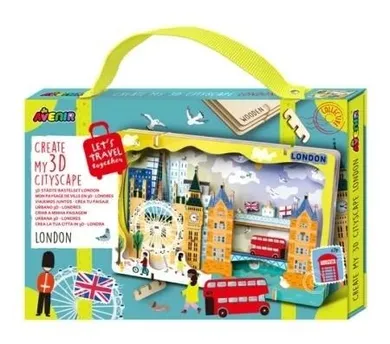 Avenir, Londyn, stwórz pejzaż miejski, puzzle drewniane, 3D