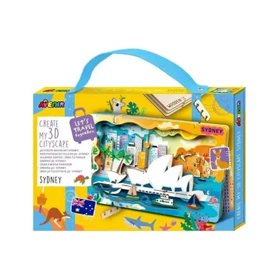 Avenir, Sydney, stwórz pejzaż miejski, puzzle drewniane, 3D