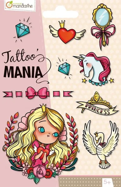 Avenue Mandarine, Tattoo Mania, Księżniczki, tatuaże dla dzieci