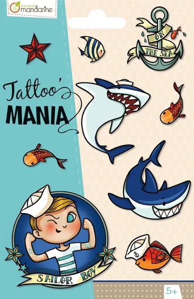 Avenue Mandarine, Tattoo Mania, Podwodny świat, tatuaże dla dzieci