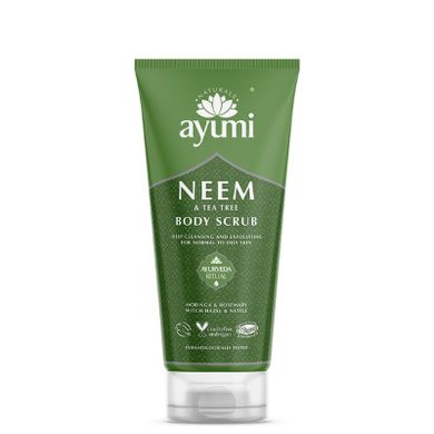 Ayumi, Neem Tea Tree Body Scrub, oczyszczający peeling do ciała, 200 ml