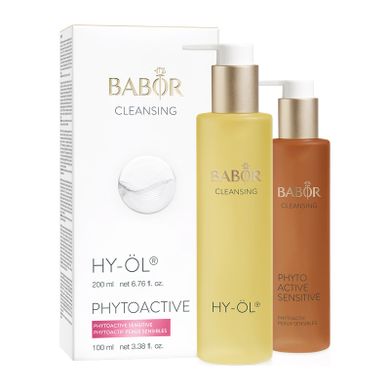 Babor, Hy-Öl & Phytoactive Sensitive, zestaw: hydrofilowy olejek oczyszczający, 200 ml + koncentrat ziołowy, 100 ml