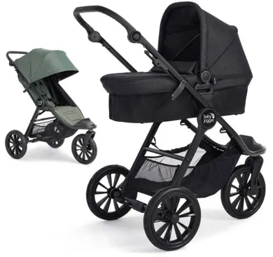Baby Jogger, City Elite 2w1, wózek spacerowy z gondolą, terenowy, briar green