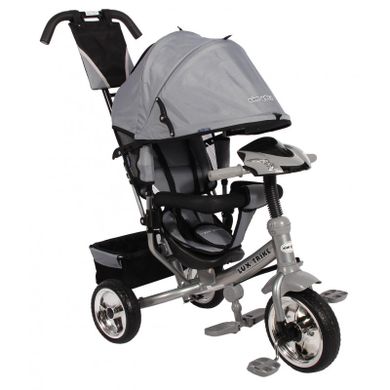 Baby Mix, Lux Trike, rowerek trójkołowy, grający pulpit, szary