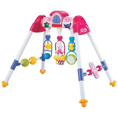 Baby Mix, zabawka gimnastyczna De Lux, różowa