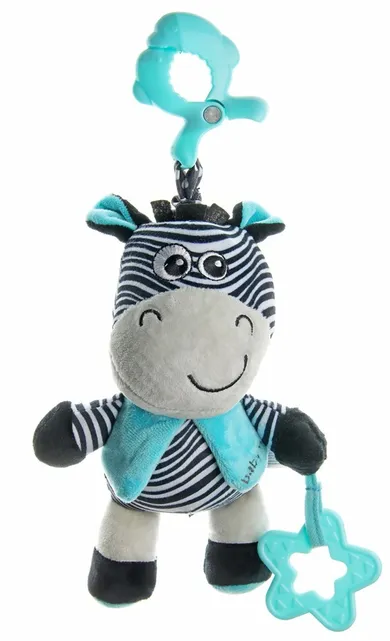 Baby Mix, zebra, pluszowa zawieszka z pozytywką