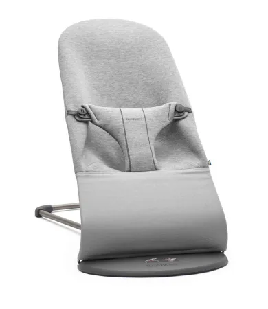 BabyBjörn, Bliss 3D Jersey, leżaczek bujaczek, jasny szary
