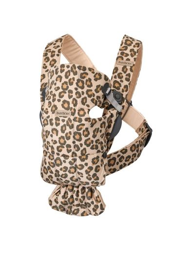 BabyBjörn, Mini 3D Jersey, nosidełko, beżowe, leopard