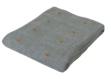 BabyMatex, Accent, koc bambusowy, ciemnoszary, 80-100 cm