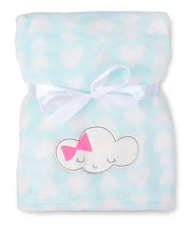 BabyMatex, kocyk z haftem, Ricco, chmurka, 75-100 cm