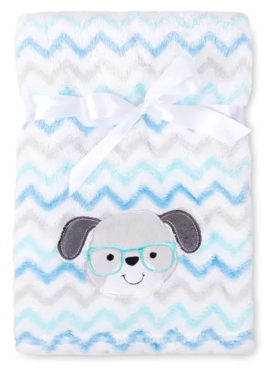 BabyMatex, kocyk z haftem, Ricco, piesek, 75-100 cm