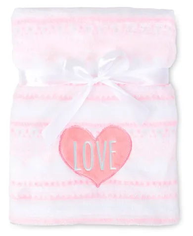 BabyMatex, kocyk z haftem, Ricco, serce, 75-100 cm