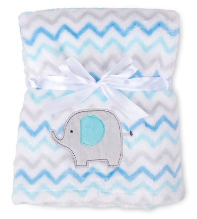 BabyMatex, kocyk z haftem, Ricco, słonik, 75-100 cm