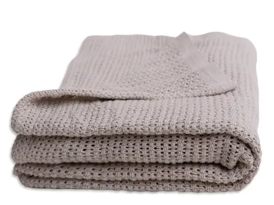 Babymatex, Lily, kocyk bawełniany, beżowy, 75-100 cm