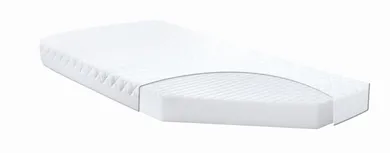 BabyMatex, materac ortopedyczny do łóżeczka dziecięcego, softi plus, biały, 160-80-10 cm