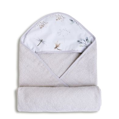 Babymatex, Maxi, niemowlęce okrycie kąpielowe frotte, szare, 100-100 cm