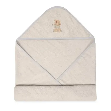 BabyMatex, okrycie kąpielowe, maxi, szare, 100-100 cm