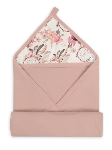 BabyMatex, okrycie kąpielowe, muślin design, róż, 85-85 cm