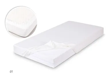 BabyMatex, prześcieradło bambusowe z gumką, bamboo, białe, 70-140 cm