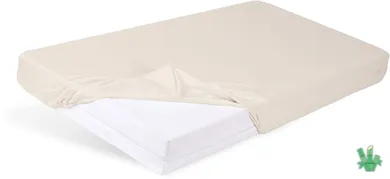 BabyMatex, prześcieradło z gumą, bamboo, kremowe, 70-140 cm