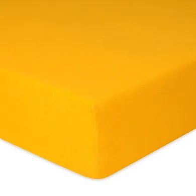 BabyMatex, prześcieradło z gumką, frotte, premium, żółte, 60-120 cm