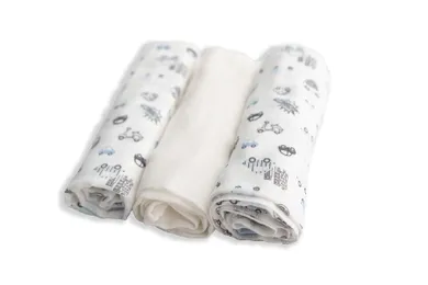 BabyMatex, Samochody, Muslin, pielucha tetrowa, 70-80 cm, 3 szt.