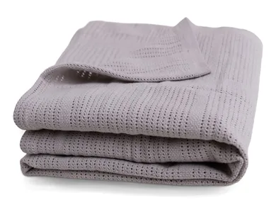 Babymatex, Sisi, kocyk bawełniany, szary, 75-100 cm