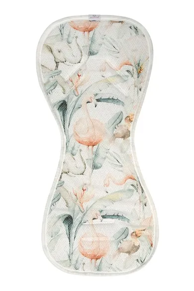 BabyMatex, wkładka redukująca nacisk do wózka, Paddi'x, flamingi, 0-36 kg