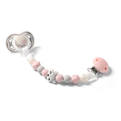 BabyOno, Natural Nursing, zawieszka do smoczka, różowa