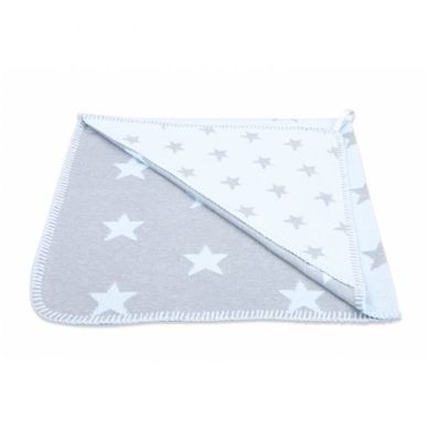 Baby's Only, Star, Otulacz po kąpieli, dwustronny, miętowo-biały, 82-82 cm