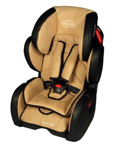 BabySafe, Sport VIP, fotelik samochodowy, 9-36 kg, beżowy