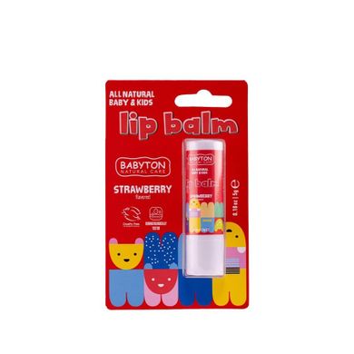 Babyton, balsam do ust, truskawkowy, od 1 dnia życia, 5 g