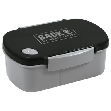BackUp, lunchbox, czarno-szary
