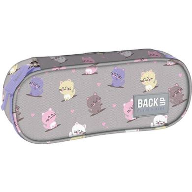 BackUp, piórnik, owalny, Kotki Kawaii