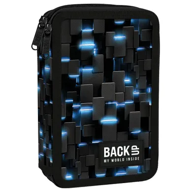 BackUp, piórnik rozkładany, podwójny, z wyposażeniem, Bytewave