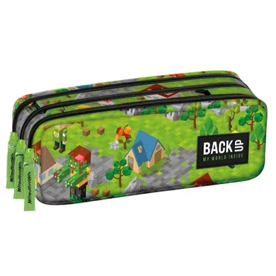 BackUp, piórnik saszetka, 3-komorowy, Game