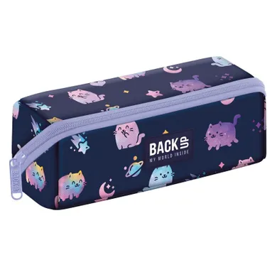 BackUp, piórnik saszetka, Violet Kitten