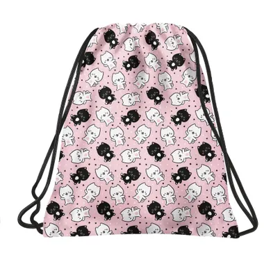 BackUp, worek sportowy, Kotki Róż