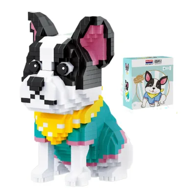 Balody, Pies French Bulldog, klocki konstrukcyjne, 917 elementów