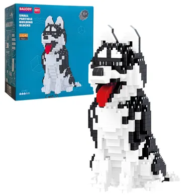 Balody, Pies Husky mały, klocki konstrukcyjne, 753 elementów