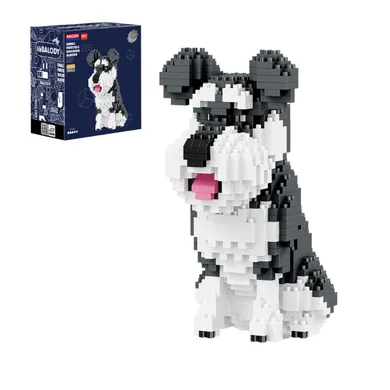 Balody, Pies Sznaucer mały, klocki konstrukcyjne, 934 elementów