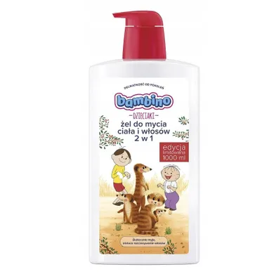 Bambino, Dzieciaki, żel do mycia ciała i włosów, 2w1, 1000 ml