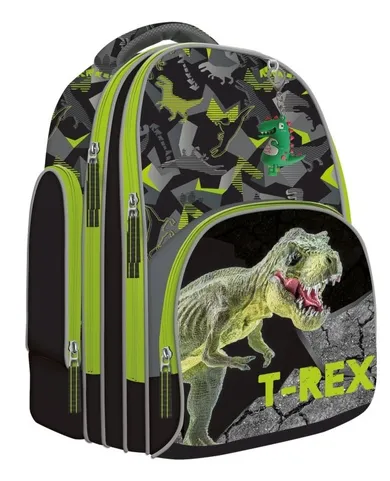 Bambino, plecak szkolny, 2-komorowy, T-Rex